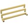 Goldenwarm Brushed Gold Cabinet Pulls Gold Hardware for Cabinets LSJ12GD204 Brass Drawer Pulls Handles for Dresser Drawers 8in204mm Hole Centers Furniture Hardware 5 Pack