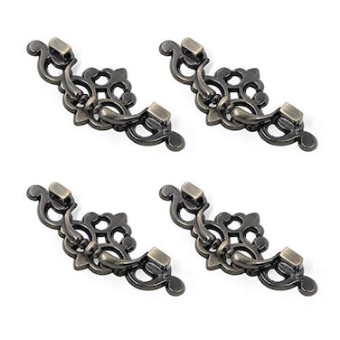 Mcredy Drop Bail Cabinet Pulls Retro Bronze Drawer Handles 4 Pcs