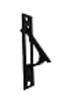 QCAA Solid Brass Edge Pull 4 Matte Black 1 Pack Made in Taiwan