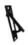 QCAA Solid Brass Edge Pull 4 Matte Black 1 Pack Made in Taiwan
