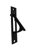 QCAA Solid Brass Edge Pull 4 Matte Black 1 Pack Made in Taiwan