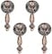FarBoat 4Pcs Cabinet Tear Drop Pull Knobs Pendant Antique Decorative Handle Zinc Alloy Hardware for Furniture Dresser Closet Drawer with ScrewsRed Bronze 65mm26inch
