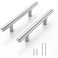 NISUOIEN 15 Pack 3 Hole Center Cabinet Handles Pulls for Kitchen Stainless Steel Brushed Nickel Drawer Pulls 5 Length 3 Hole Center