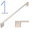 KOOFIZO 1 Pack 11516 Inch Brushed Nickel Kitchen Cabinet Pulls Stain Nickel Cabinet Handles Silver Cabinet Hardware for Kitchen Cabinets Drawer P01 Dresser Cupboard Bedroom Bathroom