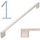 KOOFIZO 1 Pack 11516 Inch Brushed Nickel Kitchen Cabinet Pulls Stain Nickel Cabinet Handles Silver Cabinet Hardware for Kitchen Cabinets Drawer P01 Dresser Cupboard Bedroom Bathroom