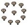 GDQLCNXB Vintage Flower Shape Cabinet Drawer KnobsPull Handle Metal Flower Shape Cabinet Drawer Door Knob Bronze Tone 10 Pcs