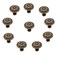 GDQLCNXB Vintage Flower Shape Cabinet Drawer KnobsPull Handle Metal Flower Shape Cabinet Drawer Door Knob Bronze Tone 10 Pcs
