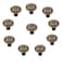 GDQLCNXB Vintage Flower Shape Cabinet Drawer KnobsPull Handle Metal Flower Shape Cabinet Drawer Door Knob Bronze Tone 10 Pcs