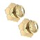 Bitray Ring Pulls Vintage Style Gold Flower Shape Dresser Drawer Cabinet Pulls 2PCS