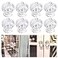 MOROBOR Self Adhesive Cabinet Pull Handle 8pcs Classic Acrylic Knobs Transparent Acrylic Handles Cupboard Knobs Without Drill Handle for Kitchen Bathroom Mirror Doors