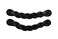 Brute Strength Leather Drawer Pulls Braided Black 2 Pcs 612 x 1 Handle for Dresser Cabinet Knobs