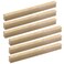 MY MIRONEY 6Pcs Solid Wood Finished Drawer Pulls Ash Wood Cabinet Handles Hardware Furniture Dresser Wardrobe Handles Pulls with Screws 756 Hole Centers