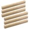 MY MIRONEY 6Pcs Solid Wood Finished Drawer Pulls Ash Wood Cabinet Handles Hardware Furniture Dresser Wardrobe Handles Pulls with Screws 756 Hole Centers