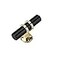Haliwu 10 Pack Cabinet Knobs Black Gold Cabinet Knobs Kitchen Handles Kitchen Hardware Single Hole Knob T Bar for Bathroom Dresser Drawer Pulls