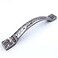 JETLAND Jetland Arched Hammered Cabinet Pulls 2Pack Aged Silver 5 Hole Centers Rustic Solid Cast Handle Pulls for Dresser Nightstand Furniture HT0611OS127