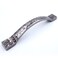 JETLAND Jetland Arched Hammered Cabinet Pulls 2Pack Aged Silver 5 Hole Centers Rustic Solid Cast Handle Pulls for Dresser Nightstand Furniture HT0611OS127