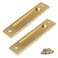 Tighall 2PCS Aluminum Alloy Frosted Bright Gold Door Finger Pull Barn Door Handle Finger Pull with Screws 59inch Hole Center