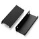 Home Expert 6 Pack Finger Pulls for Cabinets 64mm25in Hole Center Black Handles Edge Pulls Concealed Tab Pulls for Kitchen Drawer