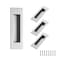 Ravinte 4 Pack Brushed Nickel Sliding Closet Door Handles Silver Flush Pulls 472in Length Recessed Finger Pulls for Sliding Barn Door Sqaure Cabinet Pulls Stainless Steel