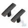 Ravinte OilRubbed Bronze Curved Cabinet Handles Arch Drawer Pulls for Kitchen Single Hole 10 Pack