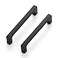 Ravinte 5 Pack 4 inch Hole Centers Matte Black Cabinet Pulls Kitchen Cabinet Handles Solid Drawer Pulls Zinc Alloy Square Bar Drawer Handles