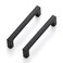 Ravinte 5 Pack 4 inch Hole Centers Matte Black Cabinet Pulls Kitchen Cabinet Handles Solid Drawer Pulls Zinc Alloy Square Bar Drawer Handles