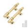 Rergy 5 Pack 3 Inch Gold Cabinet Pulls HeavyDuty Kitchen Cabinet Handles RustResistant and Durable Drawer Pulls Zinc Alloy Hardware for CupboardClosetCabinets