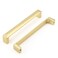 Haidms 25 Pack Gold Cabinet Handles 5 Inch128mm Hole Center Soild Zinc Alloy Brushed Gold Cabinet Pulls Kitchen Drawer Pulls Cupboard Hardware for Kitchen