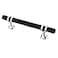 Alzassbg 10 Pack Matt Black and Silver Cabinet Pulls 334 Inch96mm Hole Centers Kitchen Hardware Knurled Cabinet Handles for Cabinets and Drawers AL3087CPMB