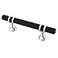 Alzassbg 10 Pack Matt Black and Silver Cabinet Pulls 3 Inch76mm Hole Centers Kitchen Hardware Knurled Cabinet Handles for Cabinets and Drawers AL3087CPMB