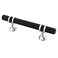 Alzassbg 10 Pack Matt Black and Silver Cabinet Pulls 3 Inch76mm Hole Centers Kitchen Hardware Knurled Cabinet Handles for Cabinets and Drawers AL3087CPMB