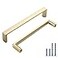 KNOKLOCK 10 Pack 5 Inch128mm Kitchen Cabinet Handles Brushed Gold Cabinet Pulls Kitchen Cabinet Hardware Drawer Pulls for Dresser Cupboard Wardrobe