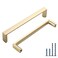 KNOKLOCK 10 Pack 5 Inch128mm Kitchen Cabinet Handles Brushed Gold Cabinet Pulls Kitchen Cabinet Hardware Drawer Pulls for Dresser Cupboard Wardrobe