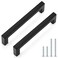 Probrico 30 Pack 5 Inch 128mm Hole Center Cabinet Handles Stainless Steel Kitchen Drawer Pulls Square Bar Cabinet Hardware for Kitchen Bathroom Cupboard