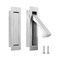 Malimali Pocket Door Pull Handle Edge Pull Stainless Steel Pocket Door Hardware Recessed Sliding Door Pulls Finger Flush Pull Brushed Steel 2 Pack