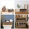 Hipiwe Seagrass Nesting Storage Basket 3 Compartment HandWoven Wicker Toilet Paper Storage Bin Bathroom Organize Basket for Shelves Kitchen Cabinets Pantry Bathroom Closets Organizer