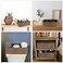 Hipiwe Seagrass Nesting Storage Basket 3 Compartment HandWoven Wicker Toilet Paper Storage Bin Bathroom Organize Basket for Shelves Kitchen Cabinets Pantry Bathroom Closets Organizer
