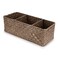 Hipiwe Seagrass Nesting Storage Basket 3 Compartment HandWoven Wicker Toilet Paper Storage Bin Bathroom Organize Basket for Shelves Kitchen Cabinets Pantry Bathroom Closets Organizer