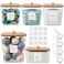 POLRAI 5 Pack Laundry Pod Containers and Dryer Sheet Holder Laundry Room Organization Storage Containers with Lids and Labels for Detergent Pods Dry Sheet Organizing