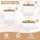 POLRAI 5 Pack Laundry Pod Containers and Dryer Sheet Holder Laundry Room Organization Storage Containers with Lids and Labels for Detergent Pods Dry Sheet Organizing