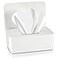 Newtay Dryer Sheet Holder with Hinged LidPlastic Dryer Sheet Dispenser Container Storage Box Fabric Softener Sheets Holder for Laundry Room DecorWhite