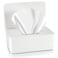Newtay Dryer Sheet Holder with Hinged LidPlastic Dryer Sheet Dispenser Container Storage Box Fabric Softener Sheets Holder for Laundry Room DecorWhite