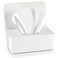Newtay Dryer Sheet Holder with Hinged LidPlastic Dryer Sheet Dispenser Container Storage Box Fabric Softener Sheets Holder for Laundry Room DecorWhite