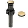 ARCORA Bathroom Sink Drain with Overflow Brushed Gold Pop Up Drain for Bathroom Sink Lavatory Vessel Vanity Sink Stopper for 1619 Sink Hole