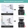 ARCORA Bathroom Sink Drain Without Overflow Brushed Nickel Pop Up Drain for Vessel Sink Clicker Drain Stopper