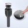 ARCORA Bathroom Sink Drain Without Overflow Brushed Nickel Pop Up Drain for Vessel Sink Clicker Drain Stopper