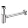 BESTILL Bottle P Trap Drain Kit for Bathroom Basin Sink Brushed Nickel