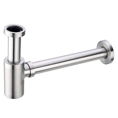 BESTILL Bottle P Trap Drain Kit for Bathroom Basin Sink Brushed Nickel