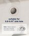 BWE Brushed Nickel Sink Basin Trim Overflow Cover Brass Insert in Hole Round Caps