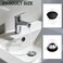 Greenspring Bathroom Sink Overflow Cover Matte Black Brass Basin Vanity Ceramic Vessel Kitchen Trim Replacement Round Caps Dual Layer Insert